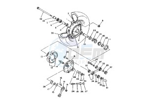 XC T CYGNUS 125 drawing FRONT WHEEL