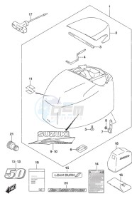 DF 50A drawing Engine Cover High Thrust