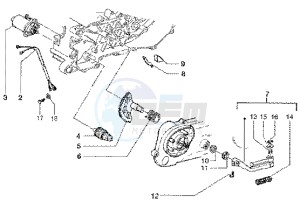 Runner 50 SP drawing Starting motor-starter lever