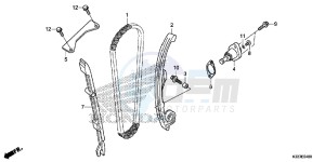 CBR300RF CBR300R Europe Direct - (ED) drawing CAM CHAIN/ TENSIONER