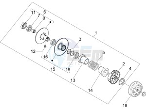 NRG 50 power DD H2O (CH) Switserland drawing Driven pulley