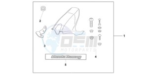 CBR1000RR9 Europe Direct - (ED / MME TRI) drawing HUGGER CANDY ACHILLES BLACK METALLIC