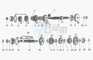 Nevada Classic 750 IE IE drawing Gear box