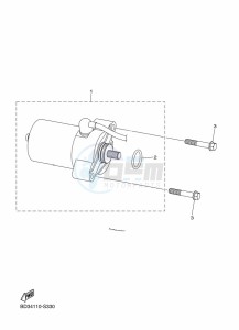 YFM90R (BD3F) drawing STARTING MOTOR