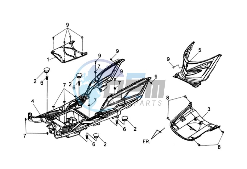 FOOTREST / FRAME COWLING