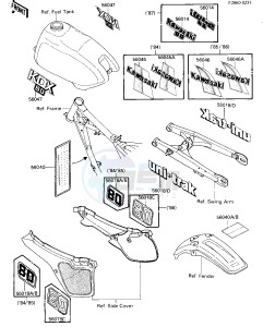 KDX 80 C [KDX80] (C1-C5) [KDX80] drawing LABELS