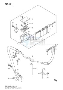 GSF-1250S ABS BANDIT EU drawing CLUTCH MASTER CYLINDER