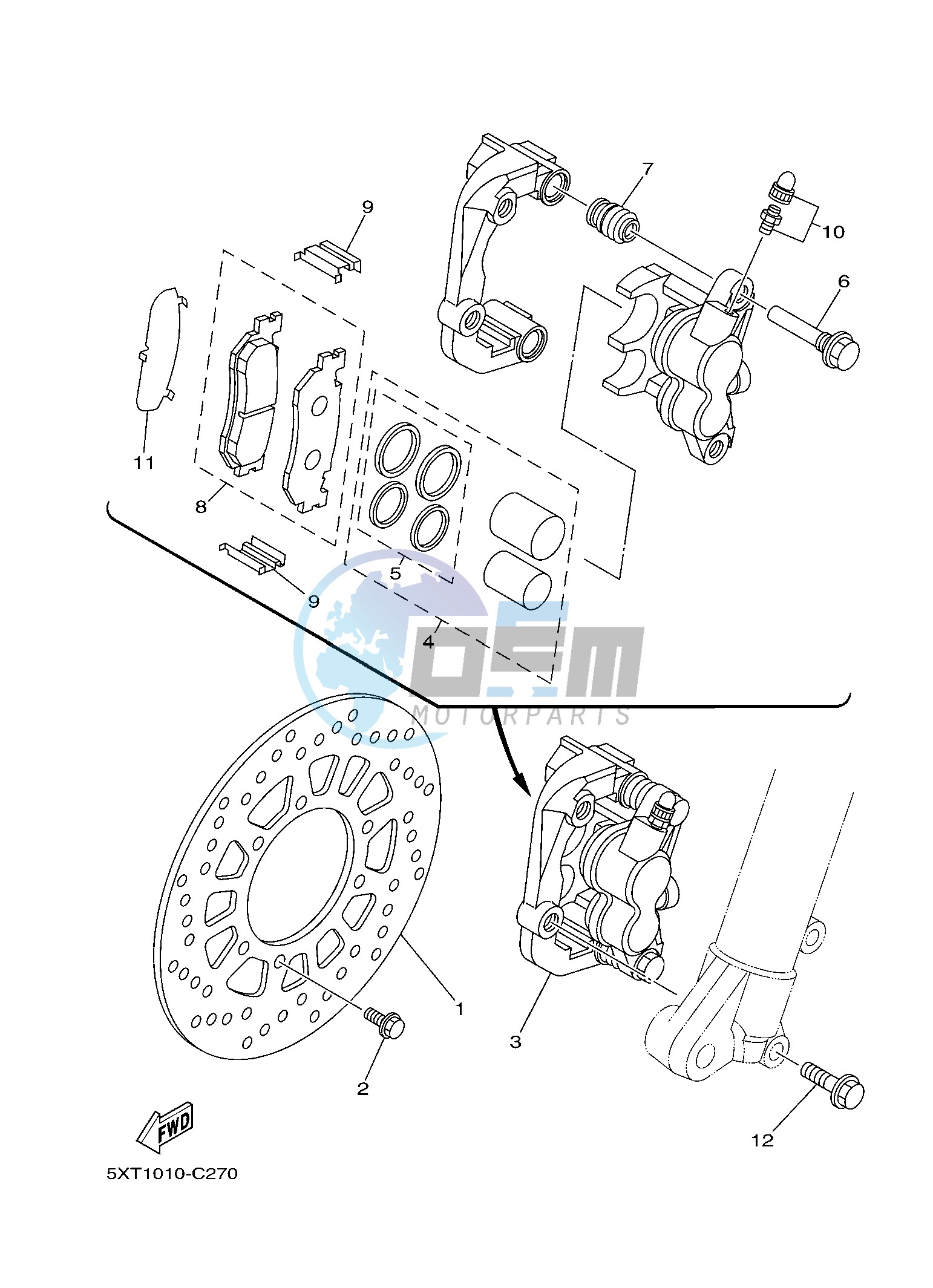 FRONT BRAKE CALIPER