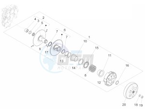 LXV 150 4T 3V IE NOABS E3 (APAC) drawing Driven pulley