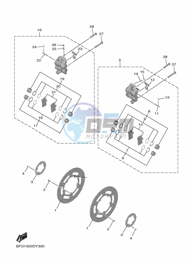 FRONT BRAKE CALIPER