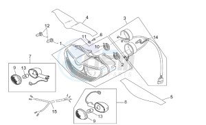 RS 50 Tuono drawing Head lamp