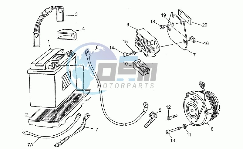 Saprisa battery - alternator