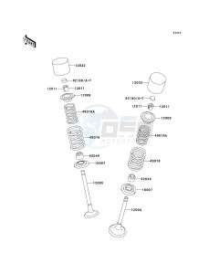 KLX300 A [KLX300R] (A10) A10 drawing VALVE-- S- -