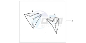 CB1000RA9 Australia - (U / ABS) drawing SIDE COVER