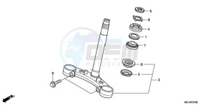 NSA700A9 E / MKH MME drawing STEERING STEM