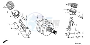 NSA700A9 KO / MME drawing CRANKSHAFT/PISTON