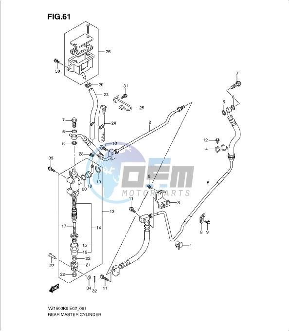 REAR MASTER CYLINDER