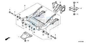 TRX420FPMD TRX420 Europe Direct - (ED) drawing SWINGARM