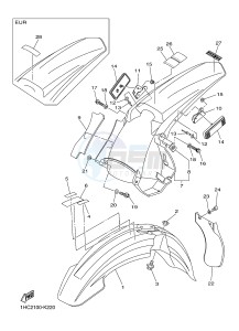 WR250F (1HC6 1HC7 1HC8) drawing FENDER