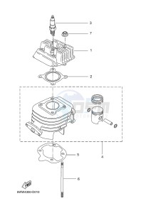 BW'S 50 (2B6K) drawing CYLINDER