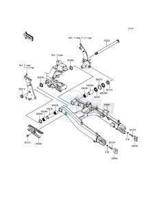 VULCAN S ABS EN650BGFA XX (EU ME A(FRICA) drawing Swingarm