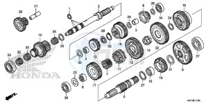 TRX420FA5F TRX420F Europe Direct - (ED) drawing TRANSMISSION