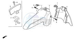 SH50 SH FIFTY drawing FRONT FENDER