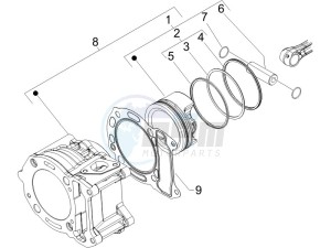 Runner 200 VXR 4t drawing Cylinder-piston-wrist pin unit