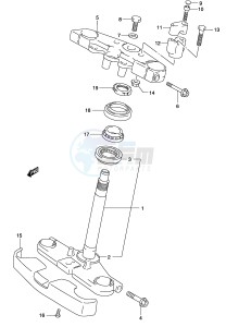 GZ125 (P19) drawing STEERING STEM