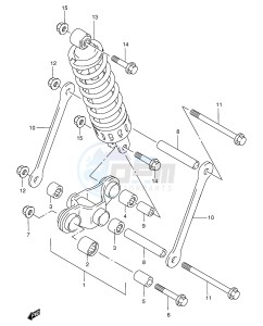 GS500E (E2) drawing CUSHION LEVER