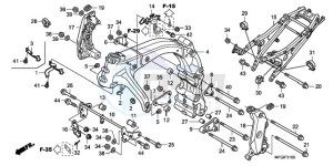 CB600FA France - (F / CMF 25K) drawing FRAME BODY