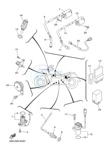 XVS1300CU XVS1300 CUSTOM (2SS3) drawing ELECTRICAL 1