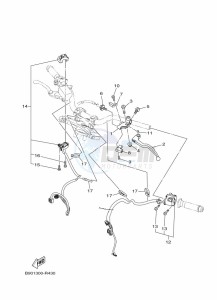 XSR900 MTM850 (BAE1) drawing HANDLE SWITCH & LEVER