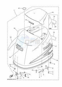 F100BETX drawing FAIRING-UPPER