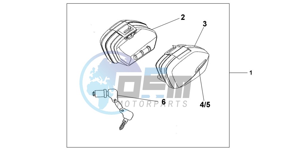 STANDARD PANNIER SET - INTERSTELLAR BLACK MET