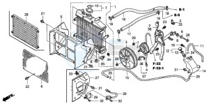 TRX500FA FOURTRAX FOREMAN drawing RADIATOR