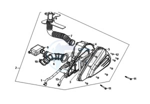 SYMPHONY SR 50 L6 drawing AIRFILTER