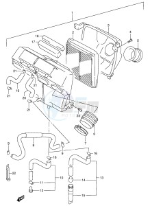 RF900R (E2) drawing AIR CLEANER