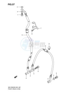 GSX-R600 (E2) drawing FRONT BRAKE HOSE