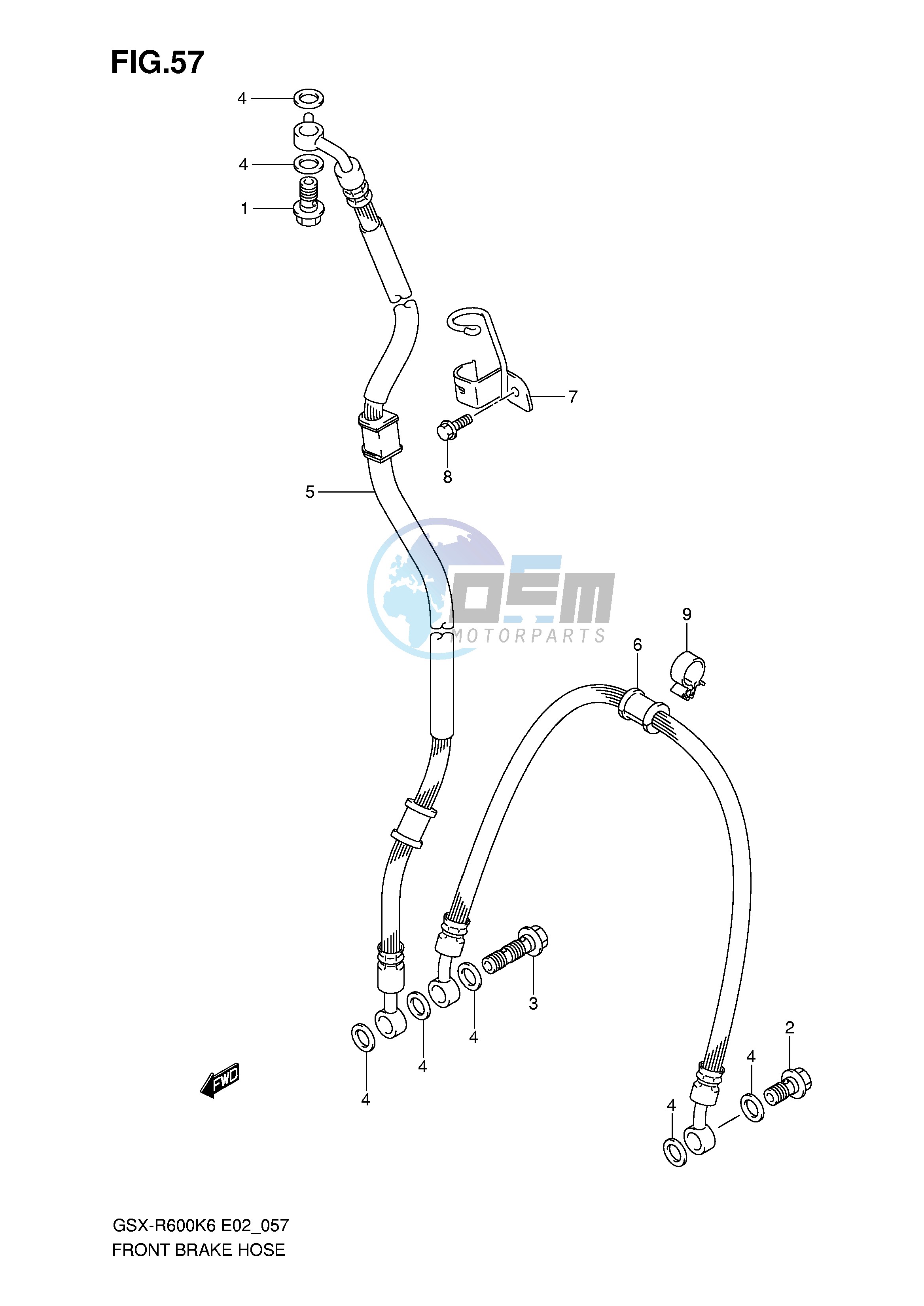 FRONT BRAKE HOSE