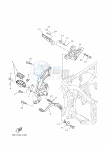 XTZ690D-B TENERE 700 (BEH2) drawing STAND & FOOTREST 2