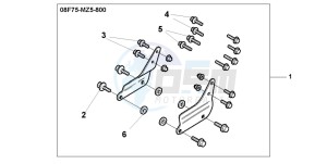 VF750C2 drawing BACKREST STAY