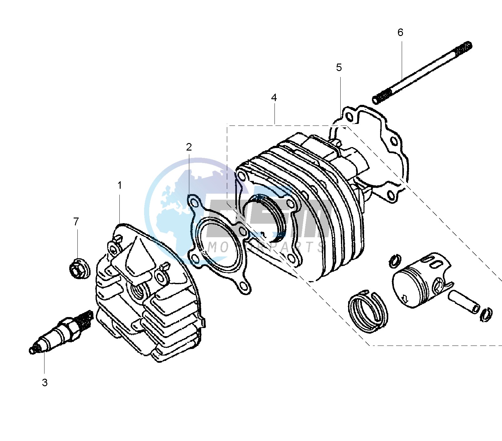 CYLINDER AND HEAD