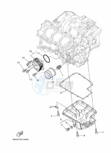 XSR900 MTM850 (BAE8) drawing OIL CLEANER