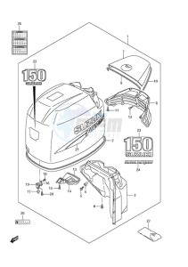 DF 150 drawing Engine Cover