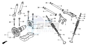 TRX680FA drawing CAMSHAFT/VALVE