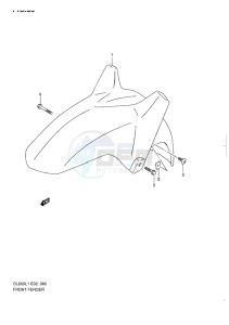 DL 650 V-STROM EU-UK drawing FRONT FENDER