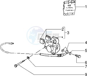 Skipper 125 my98 drawing Front brake cylinder-Brake caliper