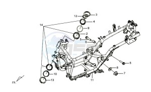 GTS 125 EFI drawing FRAME