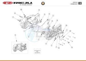 BYE-BIKE-RED 50 drawing CRANKCASE